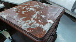 French Rosewood Inset Marble Top Single Bedside Cabinet | Antique & Vintage | Moonee Ponds Antiques | Australia Wide Delivery