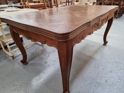 Oak Louis 15th Style Parquetry Top Extension Dining Table | Antique & Vintage | Moonee Ponds Antiques | Australia Wide Delivery