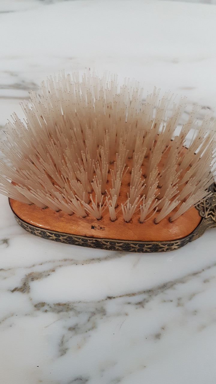 Vintage Embroidered Hair Brush | Antique & Vintage | Moonee Ponds Antiques | Australia Wide Delivery