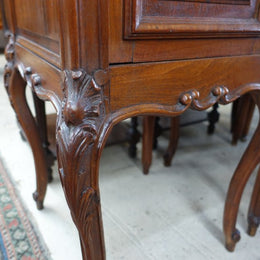 Pair Of French Walnut Bedside Cabinets-2