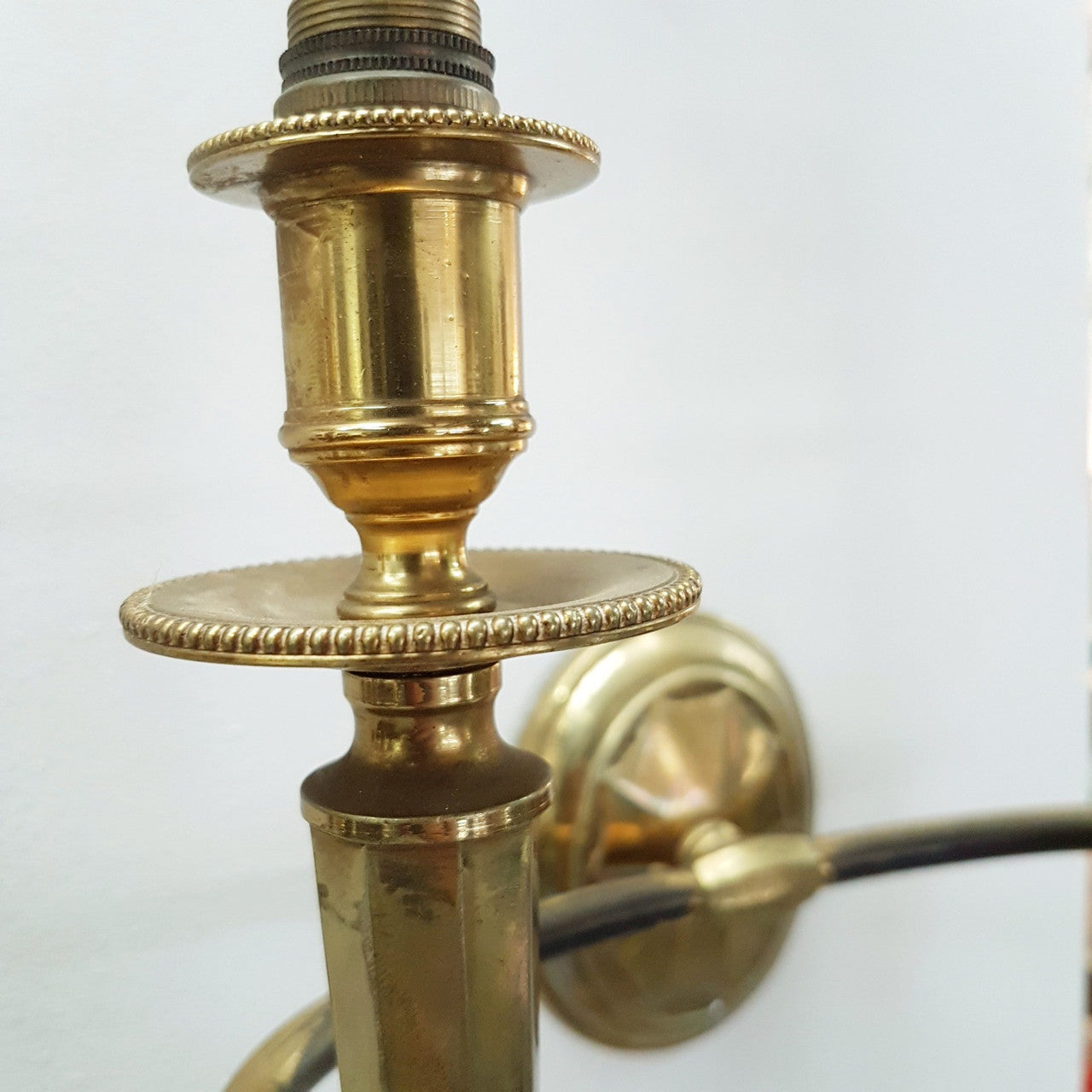 A Pair Of Brass French Empire Style Wall Lights-Sconces