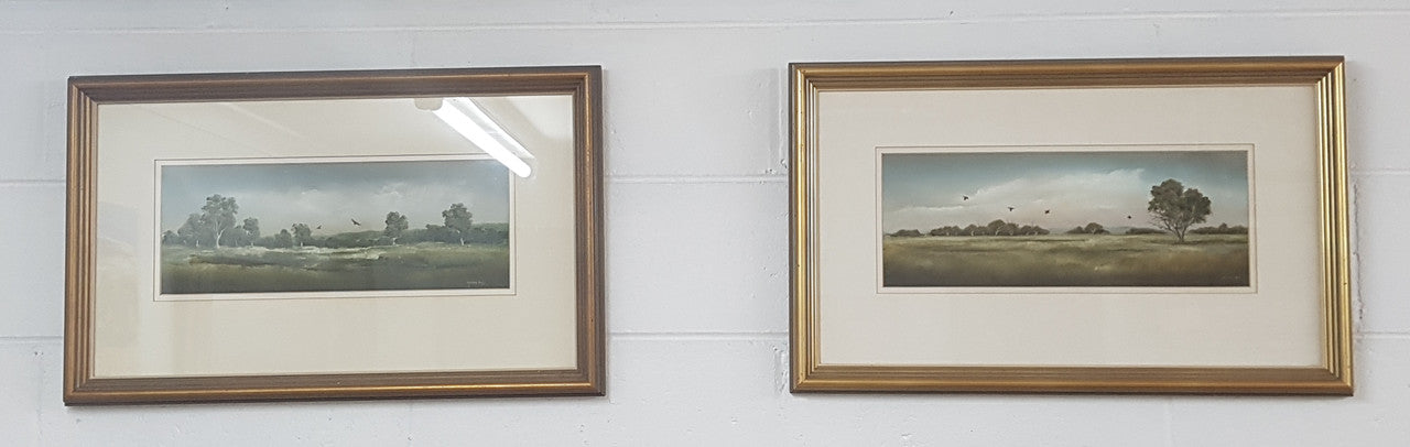 Pair of Framed Paintings by Peter Hicks