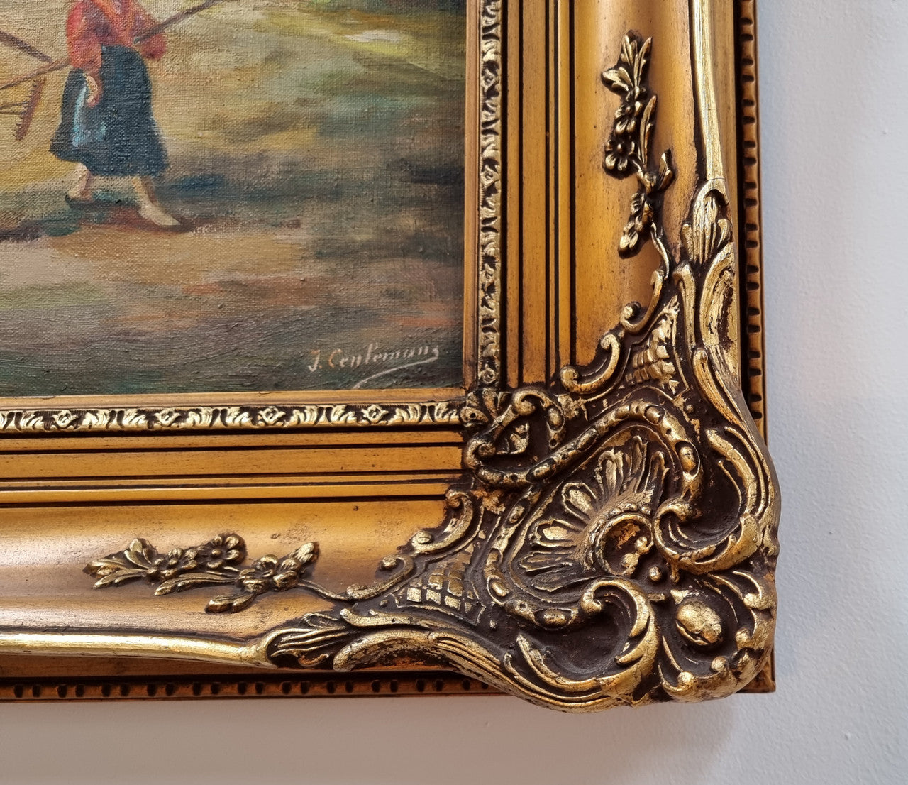 A lovely French Dutch style oil painting | Antique & Vintage | Moonee Ponds Antiques | Australia Wide Delivery