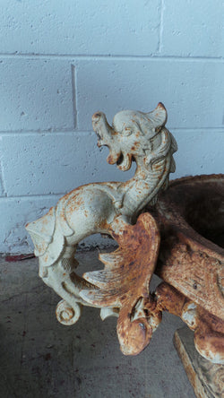 Pair of Antique French Cast Iron Urns | Antique & Vintage | Moonee Ponds Antiques | Australia Wide Delivery