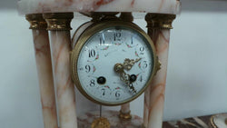 French Marble Clock Set | Antique & Vintage | Moonee Ponds Antiques | Australia Wide Delivery