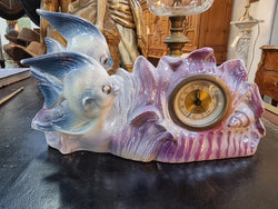 Vintage Lustre Ceramic Fishes With Clock | Antique & Vintage | Moonee Ponds Antiques | Australia Wide Delivery