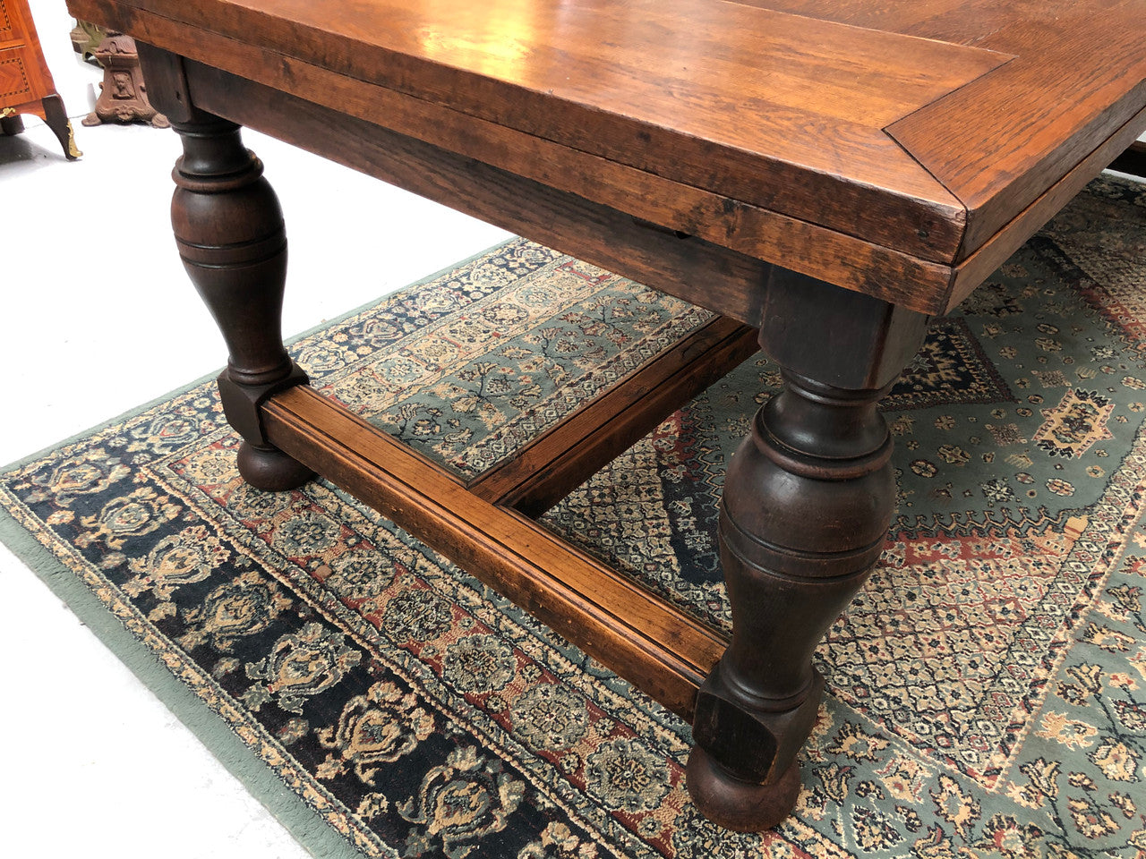Amazing Antique French 19th Century Oak Parquetry Top Extension Table | Antique & Vintage | Moonee Ponds Antiques | Australia Wide Delivery