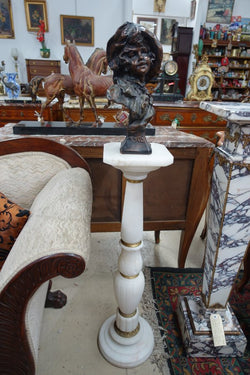 Onyx Marble Pedestal | Antique & Vintage | Moonee Ponds Antiques | Australia Wide Delivery