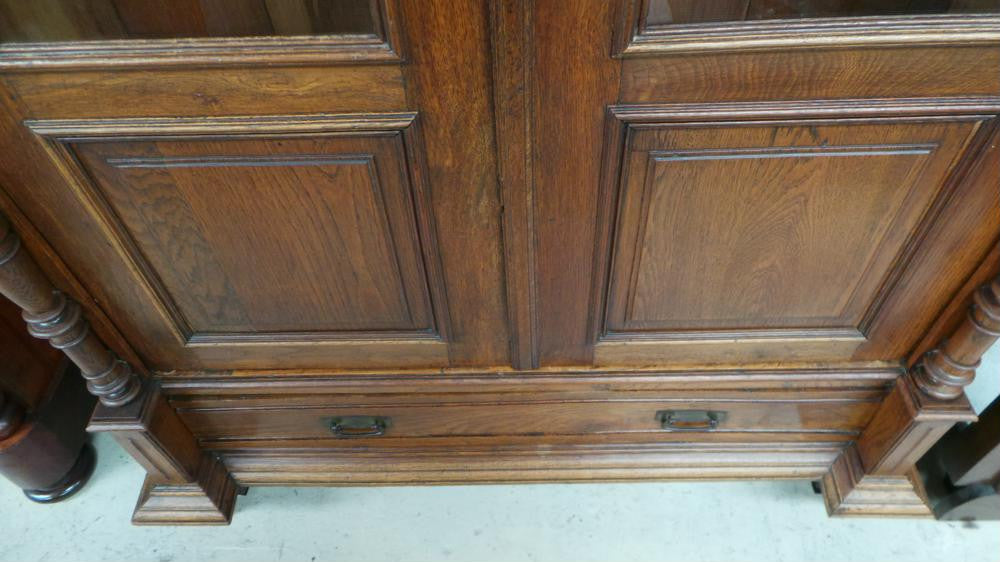 French Oak Two Door Bookcase | Antique & Vintage | Moonee Ponds Antiques | Australia Wide Delivery