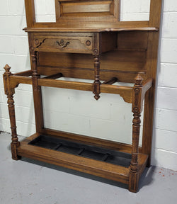 Impressive Oak Hall Stand Of Grand Portions | Antique & Vintage | Moonee Ponds Antiques | Australia Wide Delivery