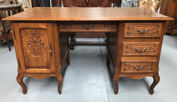 Lovely Vintage French Oak Desk | Antique & Vintage | Moonee Ponds Antiques | Australia Wide Delivery