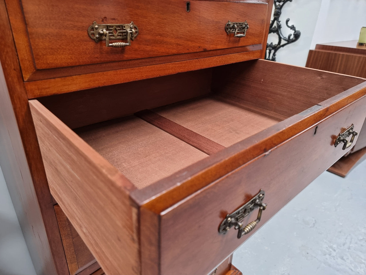 Antique English Walnut Tallboy- Chest of Drawers