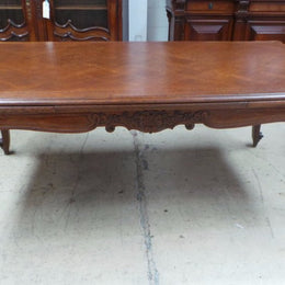 Large Carved French Oak Extension Table