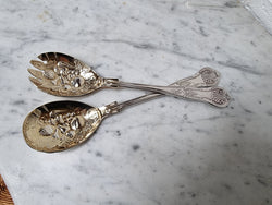 Pair Sheffield Silver Plate Berry Bowl Servers | Antique & Vintage | Moonee Ponds Antiques | Australia Wide Delivery