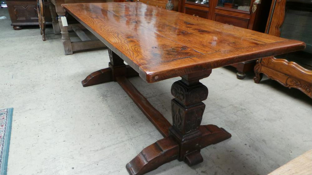 Antique French Oak Gothic Style 18th Century Monastery Dining Table | Antique & Vintage | Moonee Ponds Antiques | Australia Wide Delivery