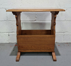Arts & Crafts Style Magazine - Newspaper Rack Side Table | Antique & Vintage | Moonee Ponds Antiques | Australia Wide Delivery