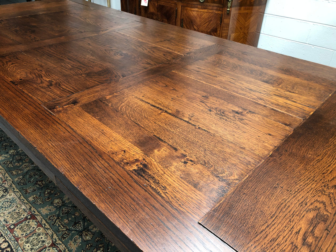 Amazing Antique French 19th Century Oak Parquetry Top Extension Table | Antique & Vintage | Moonee Ponds Antiques | Australia Wide Delivery