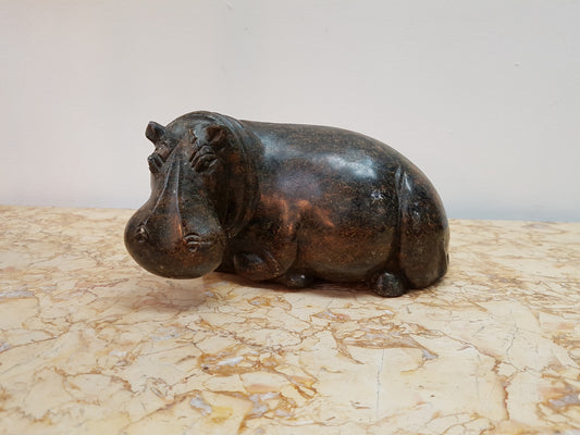 Carved Stone Hippo