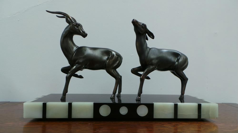 Art Deco Deer Statue | Antique & Vintage | Moonee Ponds Antiques | Australia Wide Delivery