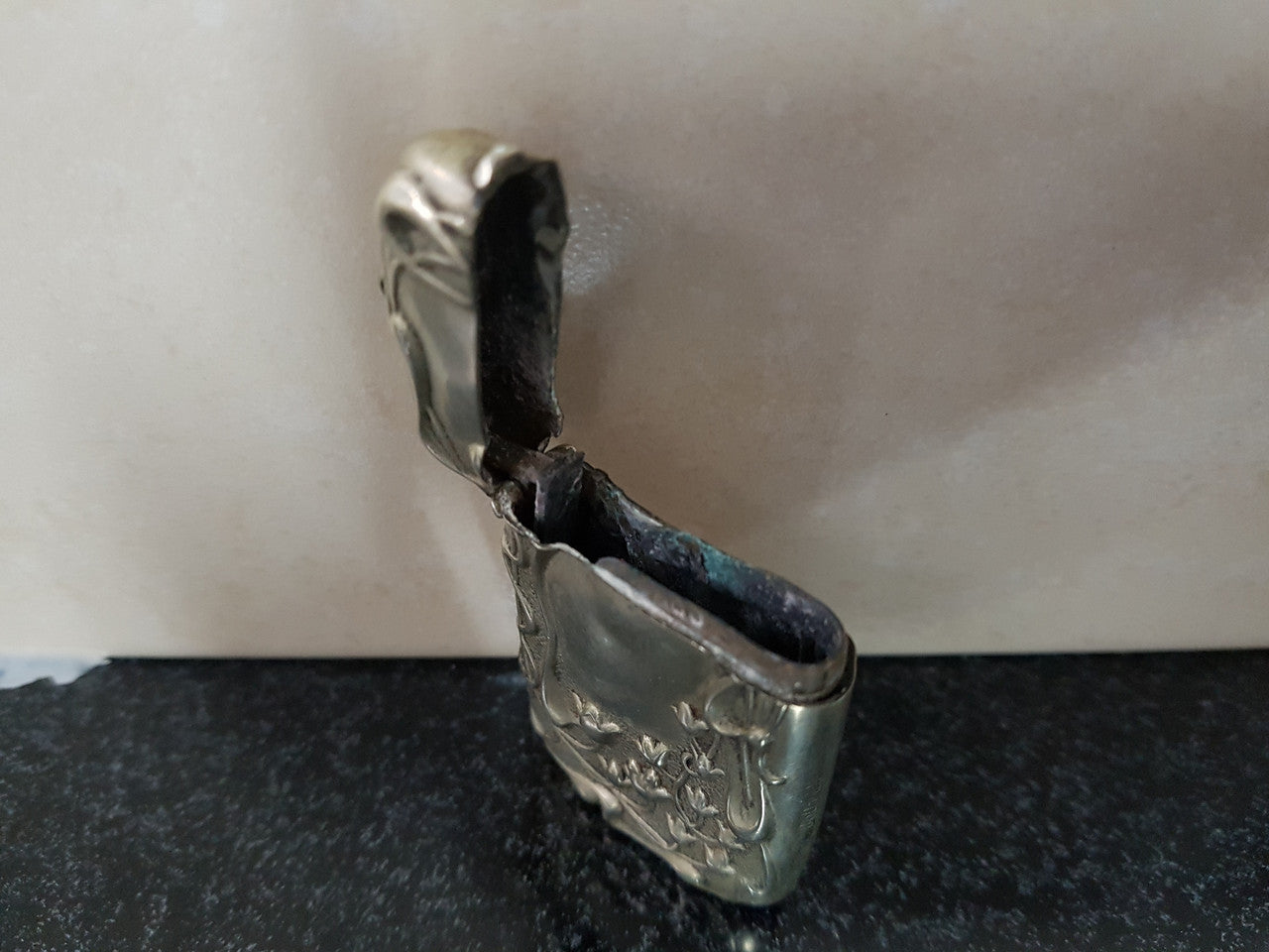 Antique Art Nouveau Silver Plated Vesta Case | Antique & Vintage | Moonee Ponds Antiques | Australia Wide Delivery