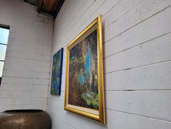 Framed Oil On Canvas In Vibrant Colours Signed by Artist John Cumming | Antique & Vintage | Moonee Ponds Antiques | Australia Wide Delivery