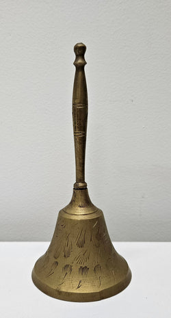 Vintage Engraved Brass Bell | Antique & Vintage | Moonee Ponds Antiques | Australia Wide Delivery