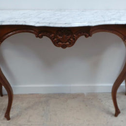 French Walnut Console Table-1