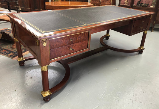 An Impressive French Deco Empire Mahogany Desk