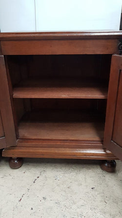 Petite French Oak Carved Two Door Cabinet | Antique & Vintage | Moonee Ponds Antiques | Australia Wide Delivery