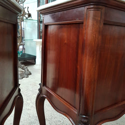 Pair of French Walnut Bedside Cabinets-3 | Antique & Vintage | Moonee Ponds Antiques | Australia Wide Delivery