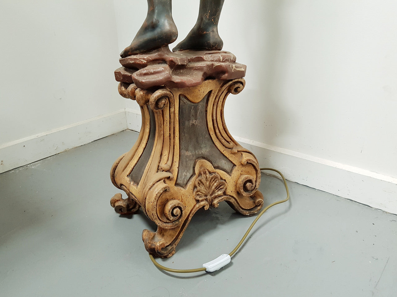Wooden 19th Century Italian Blackamoor Floor Lamp | Antique & Vintage | Moonee Ponds Antiques | Australia Wide Delivery