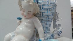 Stunning German Porcelain Cherub Vase | Antique & Vintage | Moonee Ponds Antiques | Australia Wide Delivery
