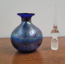 Stunning Iridescent Hand Blown Perfume Bottle | Antique & Vintage | Moonee Ponds Antiques | Australia Wide Delivery