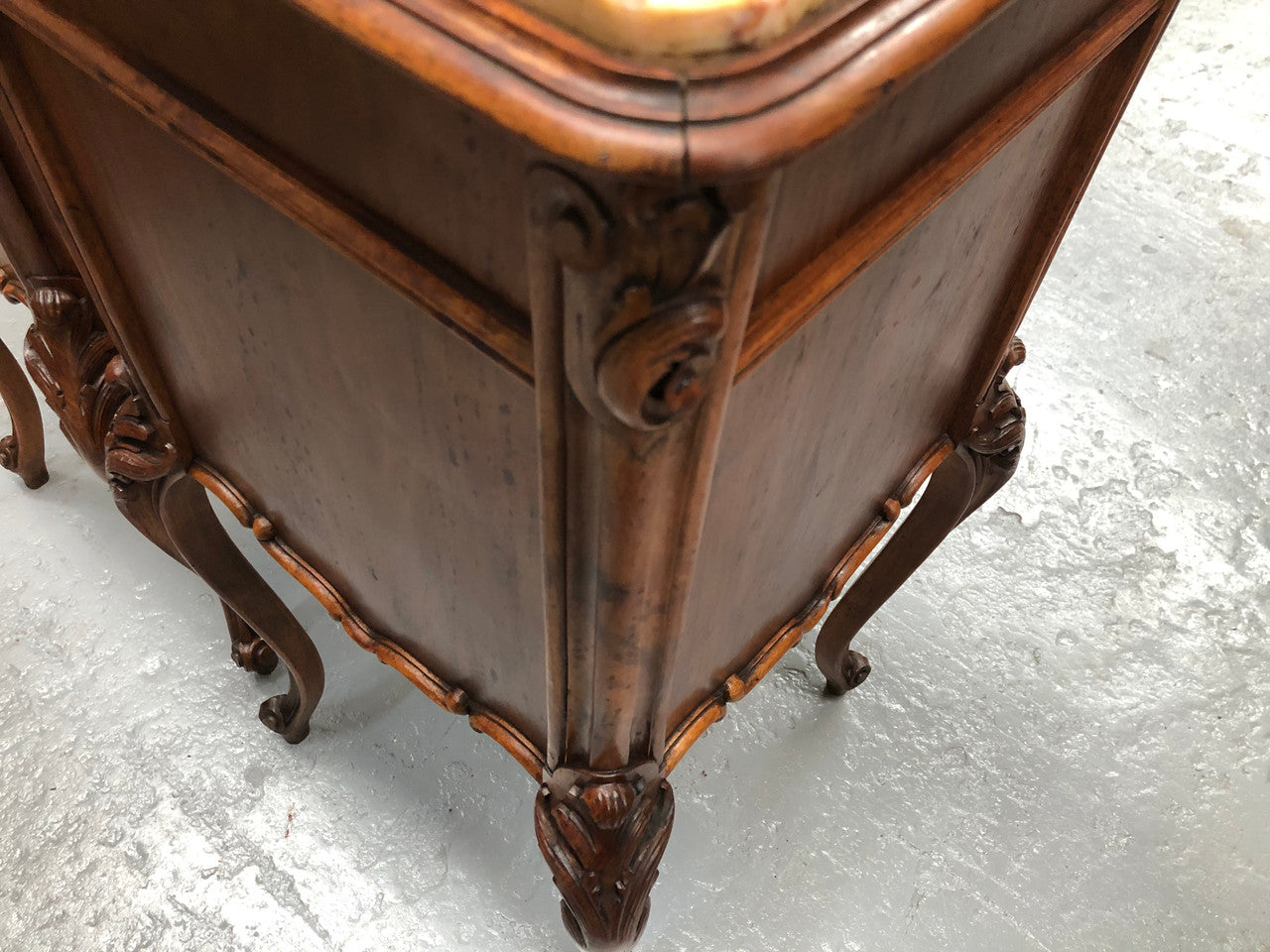Beautiful Pair Of French Carved Bedside Cabinets | Antique & Vintage | Moonee Ponds Antiques | Australia Wide Delivery