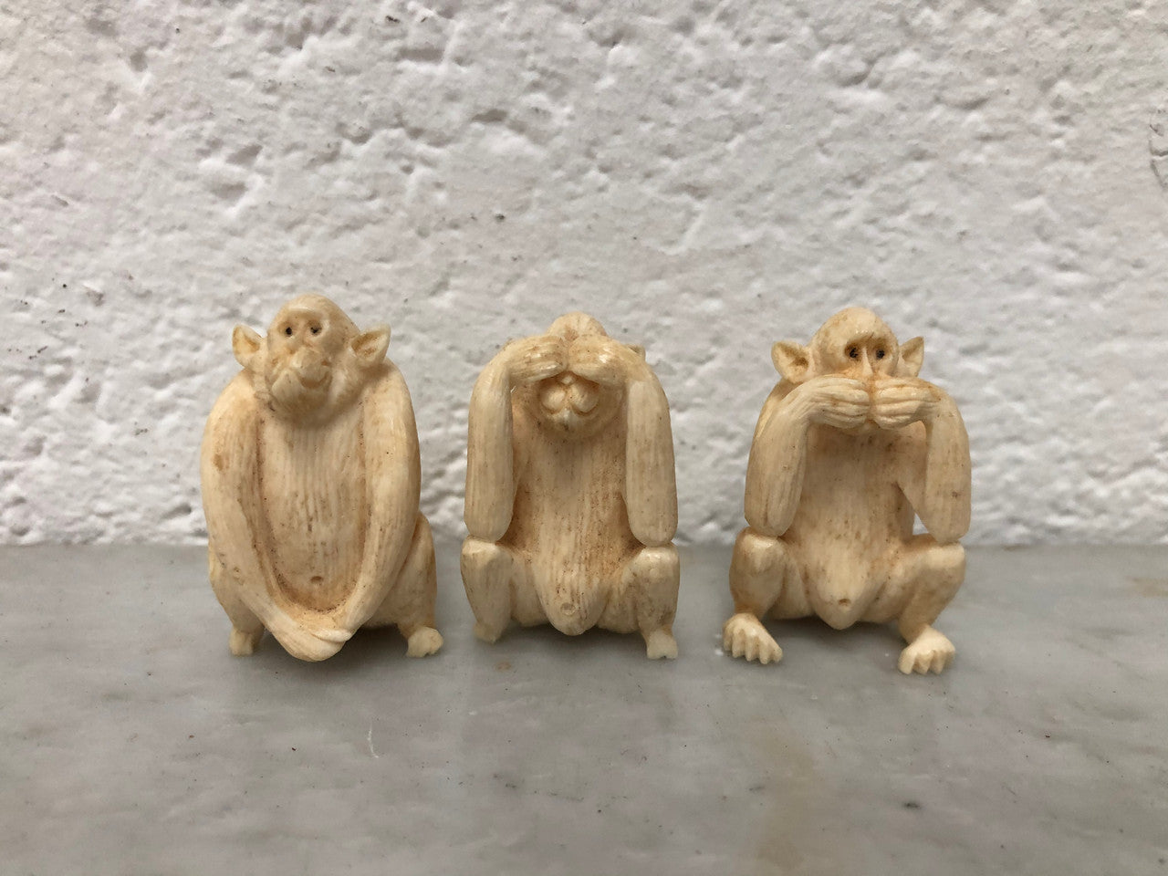 Antique Carved Ivory 3 Wise Monkeys | Antique & Vintage | Moonee Ponds Antiques | Australia Wide Delivery