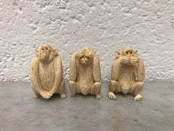 Antique Carved Ivory 3 Wise Monkeys | Antique & Vintage | Moonee Ponds Antiques | Australia Wide Delivery