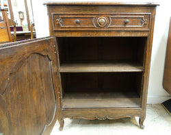 French Provincial Single Door Oak Buffet | Antique & Vintage | Moonee Ponds Antiques | Australia Wide Delivery