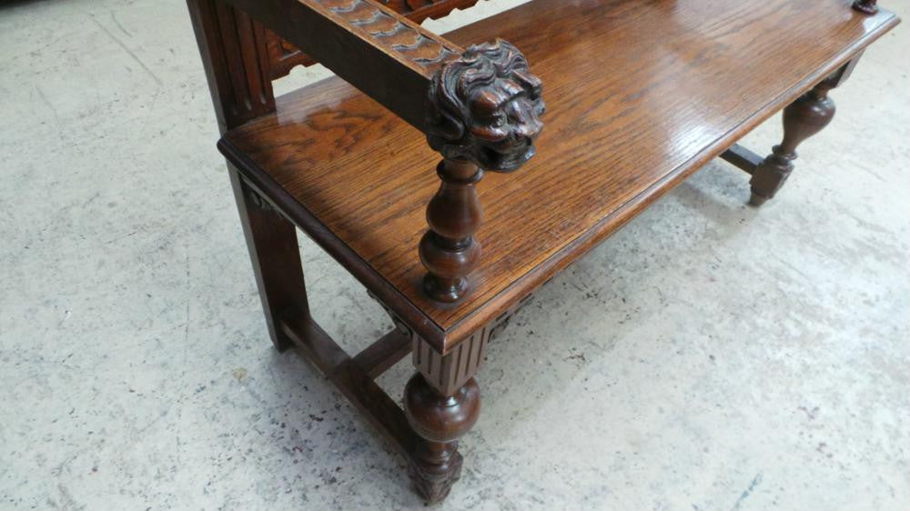 French Gothic Hall Seat | Antique & Vintage | Moonee Ponds Antiques | Australia Wide Delivery