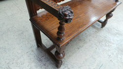 French Gothic Hall Seat | Antique & Vintage | Moonee Ponds Antiques | Australia Wide Delivery