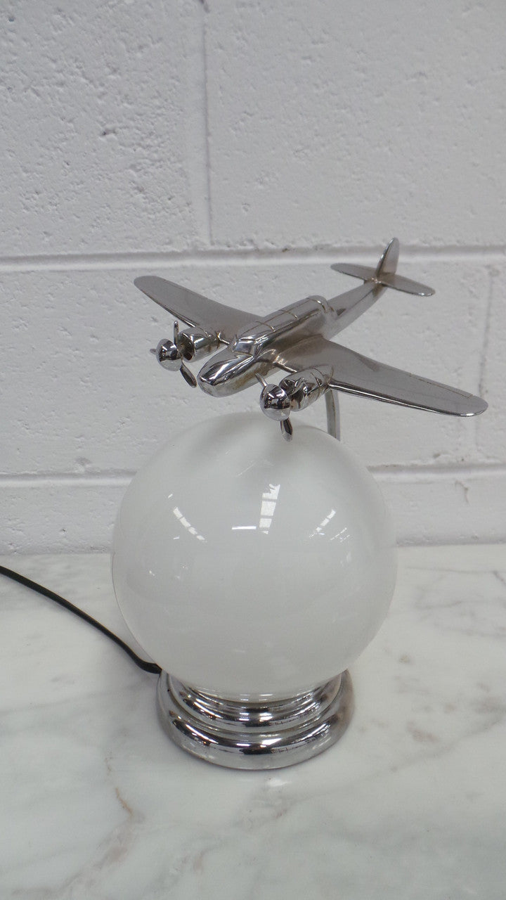 Rare Art Deco Aeroplane Lamp