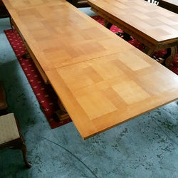 French Oak Iron Base Dining Table (original unrestored condition) | Antique & Vintage | Moonee Ponds Antiques | Australia Wide Delivery