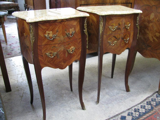 Matched Pair Of French Bedsides-1