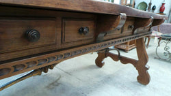 French Walnut Spanish Style Desk | Antique & Vintage | Moonee Ponds Antiques | Australia Wide Delivery