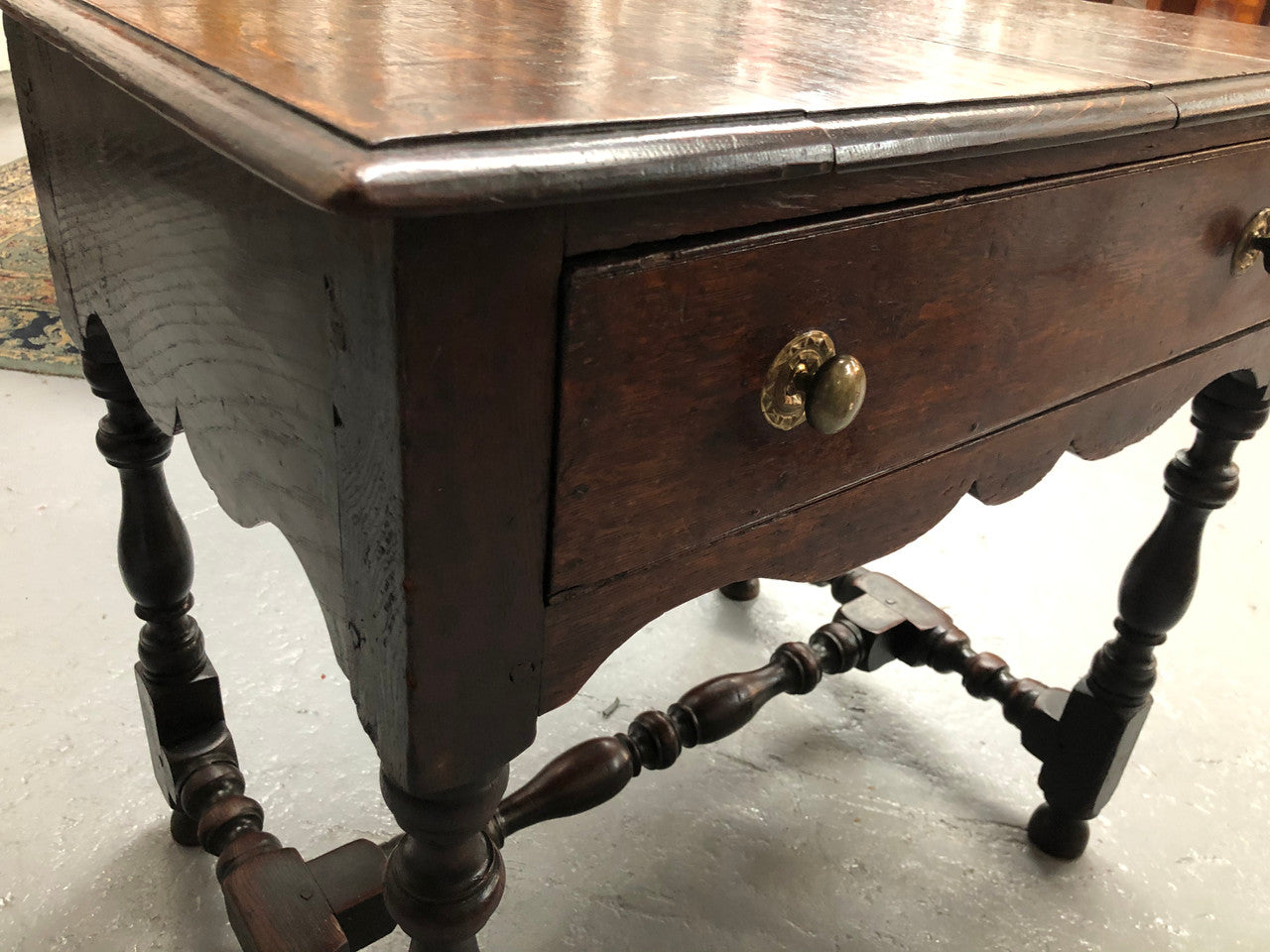Antique French Oak Side Table With Drawer "Mellow Patina" | Antique & Vintage | Moonee Ponds Antiques | Australia Wide Delivery