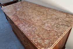 French Louis 16th Style Walnut Marble Top Commode | Antique & Vintage | Moonee Ponds Antiques | Australia Wide Delivery