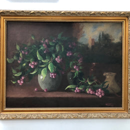 Beautiful signed framed oil on board in a gilt frame in good condition.