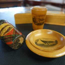 Selection Of English Mauchline Ware Antique Boxes