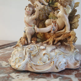 A superb 19th century Meissen style porcelain candelabra in good original condition.