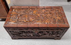 Impressive Carved Camphor Wood Chest | Antique & Vintage | Moonee Ponds Antiques | Australia Wide Delivery