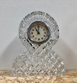 Vintage Cut Crystal Clock Mantle Clock | Antique & Vintage | Moonee Ponds Antiques | Australia Wide Delivery